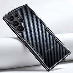 Funda Silicona Ultrafina Transparente T06 para Samsung Galaxy S23 Ultra 5G Negro