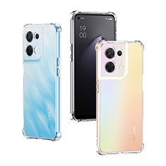 Funda Silicona Ultrafina Transparente T07 para Oppo Reno9 Pro 5G Claro