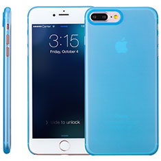 Funda Silicona Ultrafina Transparente T11 para Apple iPhone 7 Plus Azul