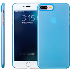 Funda Silicona Ultrafina Transparente T11 para Apple iPhone 8 Plus Azul