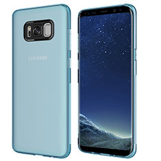 Funda Silicona Ultrafina Transparente T15 para Samsung Galaxy S8 Azul