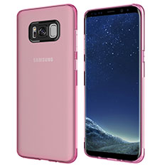 Funda Silicona Ultrafina Transparente T15 para Samsung Galaxy S8 Rosa