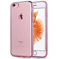 Funda Silicona Ultrafina Transparente T18 para Apple iPhone 7 Oro Rosa