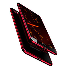 Funda Silicona Ultrafina Transparente T18 para Apple iPhone SE (2020) Rojo