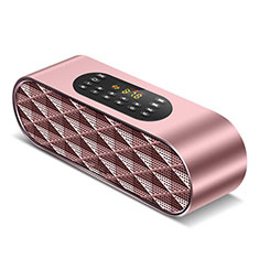 Mini Altavoz Portatil Bluetooth Inalambrico Altavoces Estereo K03 para Sharp Aquos R7s Oro Rosa