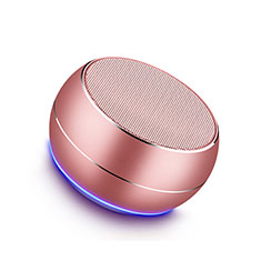 Mini Altavoz Portatil Bluetooth Inalambrico Altavoces Estereo para Vivo iQOO Neo6 SE 5G Oro Rosa