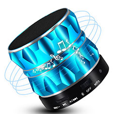 Mini Altavoz Portatil Bluetooth Inalambrico Altavoces Estereo S13 para Samsung Galaxy Note 4 Azul Cielo
