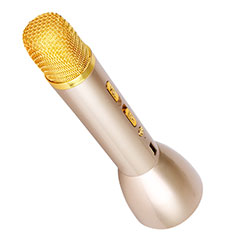 Mini Microfono Bluetooth Estereo Oro