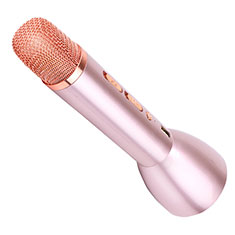 Mini Microfono Bluetooth Estereo para Vivo Y100A 5G Oro Rosa