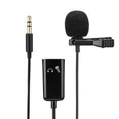 Mini Microfono Estereo de 3.5 mm K01 para Oppo A54 4G Negro