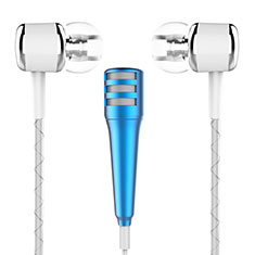 Mini Microfono Estereo de 3.5 mm M01 para Vivo Y100A 5G Azul