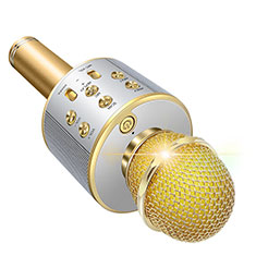 Mini Microfono Estereo de 3.5 mm M06 para Vivo Y100A 5G Oro