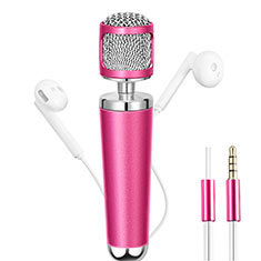 Mini Microfono Estereo de 3.5 mm para Samsung Galaxy Y Duos S6102 Rosa