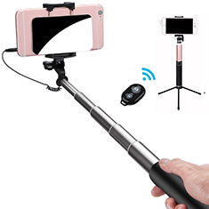 Palo Selfie Stick Bluetooth Disparador Remoto Extensible Universal S15 para Samsung S5750 Wave 575 Negro