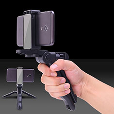 Palo Selfie Stick Extensible Conecta Mediante Cable Universal S21 para Samsung S5750 Wave 575 Negro