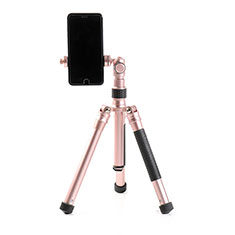 Palo Selfie Stick Tripode Bluetooth Disparador Remoto Extensible Universal T15 para Samsung Galaxy A12 5G Oro Rosa