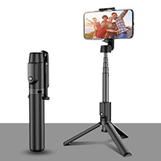 Palo Selfie Stick Tripode Bluetooth Disparador Remoto Extensible Universal T28 para Motorola Moto G10 Power Negro