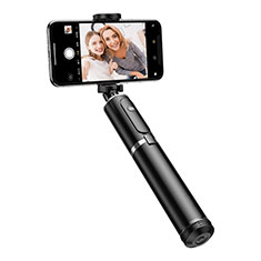 Palo Selfie Stick Tripode Bluetooth Disparador Remoto Extensible Universal T34 para Samsung S5750 Wave 575 Plata y Negro