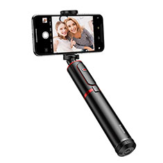 Palo Selfie Stick Tripode Bluetooth Disparador Remoto Extensible Universal T34 para Vivo Y100A 5G Rojo y Negro