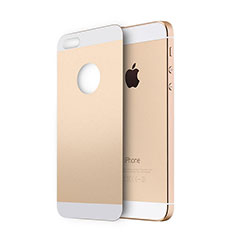 Protector de Pantalla Cristal Templado Trasera para Apple iPhone 5S Oro