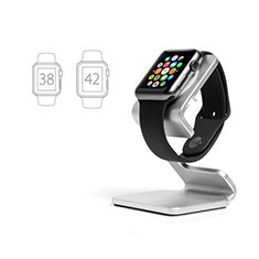 Soporte Dock Base Charging de Carga Cargador C01 para Apple iWatch 3 42mm Plata