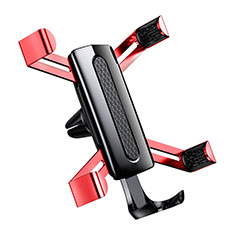 Soporte Universal de Coche Rejilla de Ventilacion Sostenedor A01 para Huawei P30 Lite XL Rojo