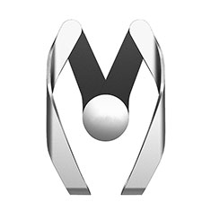 Soporte Universal de Coche Rejilla de Ventilacion Sostenedor M21 para Motorola Moto G 5G 2023 Plata