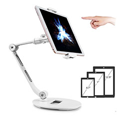 Soporte Universal Sostenedor De Tableta Tablets Flexible H08 para Samsung Galaxy Tab S6 Lite 4G 10.4 SM-P615 Blanco