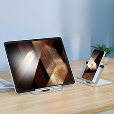 Soporte Universal Sostenedor De Tableta Tablets N02 para Apple iPad Pro 12.9 (2022) Plata