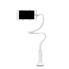 Soporte Universal Sostenedor De Telefono Movil Flexible T16 para Sony Xperia X Compact Blanco