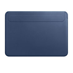 Suave Cuero Bolsillo Funda L01 para Apple MacBook Pro 13 pulgadas (2020) Azul