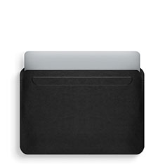 Suave Cuero Bolsillo Funda L02 para Apple MacBook Air 13 pulgadas (2020) Negro