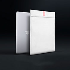 Suave Cuero Bolsillo Funda L03 para Apple MacBook Pro 13 pulgadas Blanco
