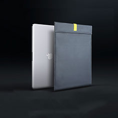 Suave Cuero Bolsillo Funda L03 para Apple MacBook Pro 13 pulgadas Negro