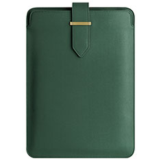 Suave Cuero Bolsillo Funda L04 para Apple MacBook 12 pulgadas Verde