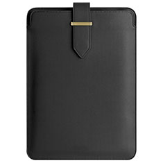 Suave Cuero Bolsillo Funda L04 para Apple MacBook Air 13 pulgadas (2020) Negro