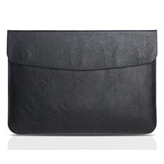 Suave Cuero Bolsillo Funda L06 para Apple MacBook 12 pulgadas Negro