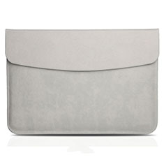 Suave Cuero Bolsillo Funda L06 para Apple MacBook Air 13 pulgadas (2020) Gris