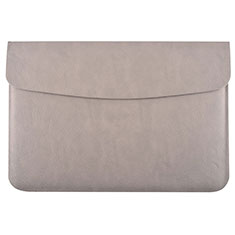 Suave Cuero Bolsillo Funda L15 para Apple MacBook Air 13 pulgadas (2020) Gris