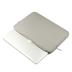 Suave Cuero Bolsillo Funda L16 para Apple MacBook Air 13 pulgadas (2020) Gris