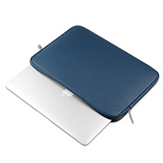 Suave Cuero Bolsillo Funda L16 para Apple MacBook Pro 13 pulgadas Azul