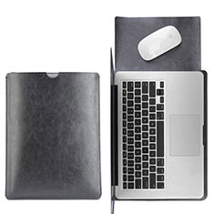 Suave Cuero Bolsillo Funda L17 para Apple MacBook Pro 13 pulgadas Retina Negro