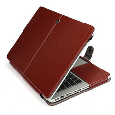 Suave Cuero Bolsillo Funda L24 para Apple MacBook 12 pulgadas Marron