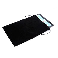 Suave Terciopelo Tela Bolsa de Cordon Funda para Apple iPad Mini 5 (2019) Negro