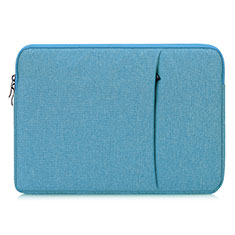 Suave Terciopelo Tela Bolsa Funda L04 para Huawei Honor MagicBook 15 Azul Cielo