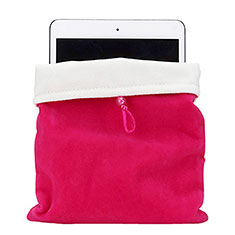 Suave Terciopelo Tela Bolsa Funda para Apple iPad Mini 5 (2019) Rosa Roja