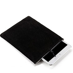 Suave Terciopelo Tela Bolsa Funda para Apple iPad Mini Negro