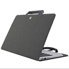 Suave Terciopelo Tela Bolsa Funda para Huawei Matebook D14 (2020) Gris Oscuro