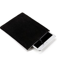 Suave Terciopelo Tela Bolsa Funda para Huawei MediaPad M6 10.8 Negro