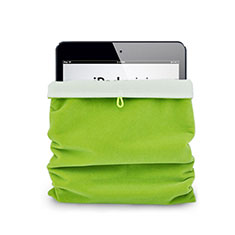 Suave Terciopelo Tela Bolsa Funda para Samsung Galaxy Tab A7 Wi-Fi 10.4 SM-T500 Verde